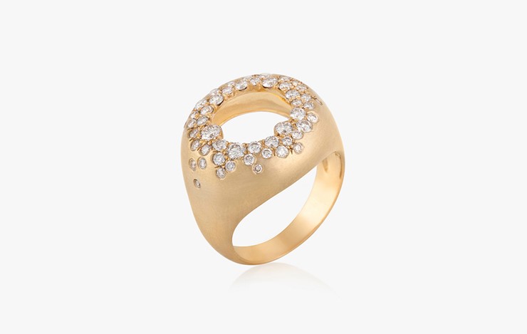 SHEER CHAMPAGNE DIAMOND RING