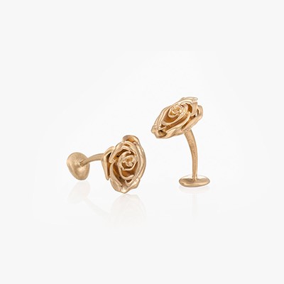 CIRCLE OF LIFE ROSE CUFFLINKS