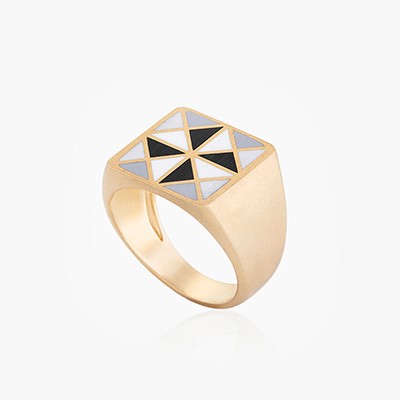 COLOR & FORM BLAT TRIANGLE RING