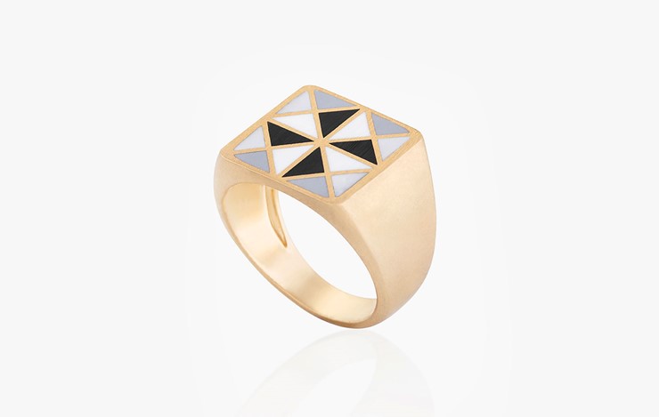 COLOR & FORM BLAT TRIANGLE RING