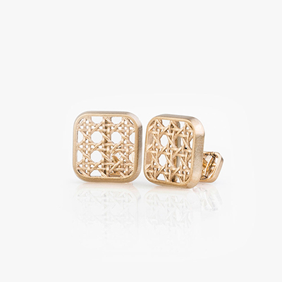 HIS KHAIZARAN SQUARE CUFFLINKS