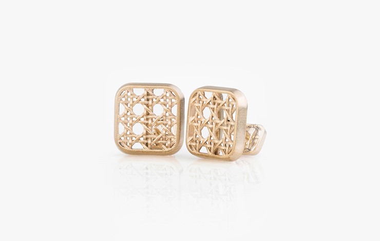 HIS KHAIZARAN SQUARE CUFFLINKS