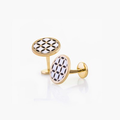 BLAT BEIRUT ROUND CUFFLINKS