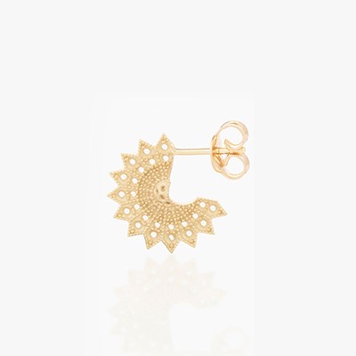 POWER OF LIGHT LOTUS FULL SMALL PURE EARRINGS