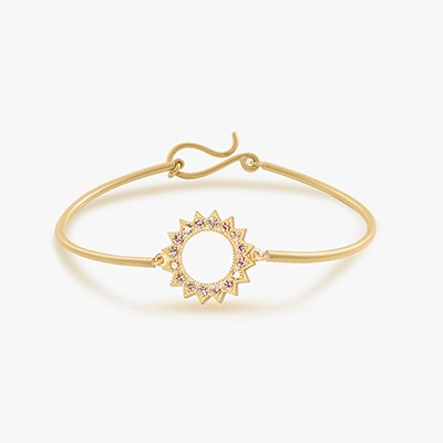 POWER OF LIGHT VENUS STRIPE DIAMOND BANGLE