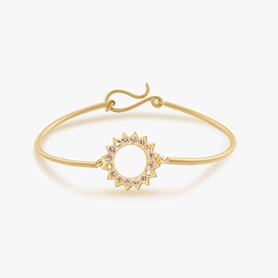 POWER OF LIGHT VENUS STRIPE DIAMOND BANGLE