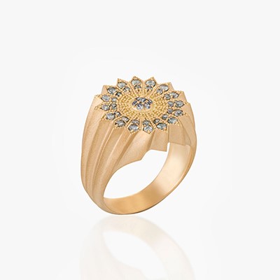 POWER OF LIGHT LOTUS FULL DIAMOND PINKY