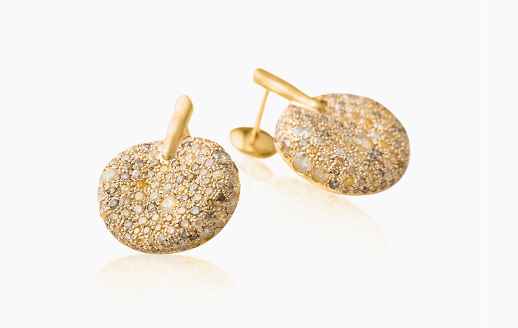 MALAK ICY ROUND EARRINGS