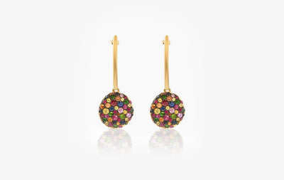 BABY MALAK ORIGINAL DROP BONBON ROUND EARRINGS
