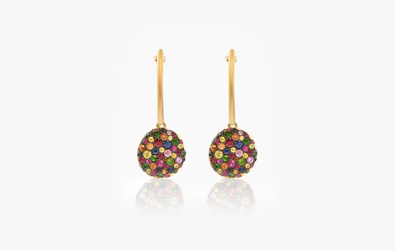 BABY MALAK ORIGINAL DROP BONBON ROUND EARRINGS