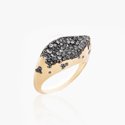 BABY MALAK ORIGINAL CAVIAR MARQUISE RING