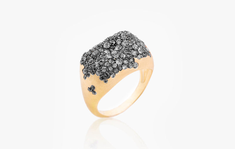 BABY MALAK ORIGINAL CAVIAR RECTANGLE RING