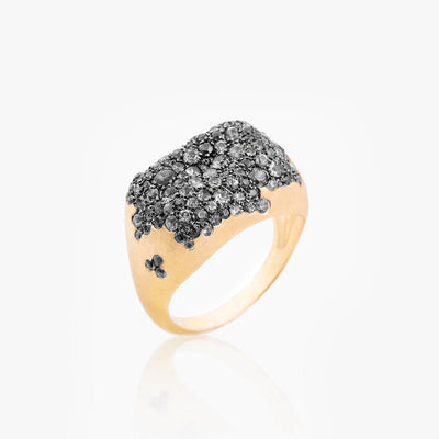 BABY MALAK ORIGINAL CAVIAR RECTANGLE RING
