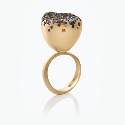BABY MALAK FLOURISH BONBON BIG ROUND RING