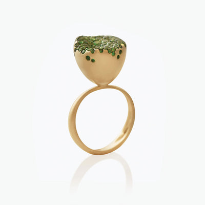 BABY MALAK FLOURISH BONBON MEDIUM ROUND RING