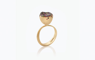 BABY MALAK FLOURISH BONBON SMALL ROUND RING