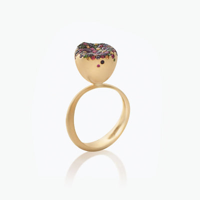 BABY MALAK FLOURISH BONBON SMALL ROUND RING