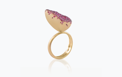 BABY MALAK FLOURISH BONBON MEDIUM MARQUISE RING