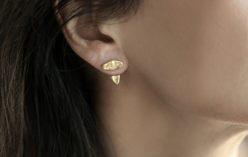 BABY MALAK FLOURISH PURE MINI MARQUISE EARRINGS