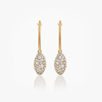 BABY MALAK ORIGINAL DROP ICE SMALL MARQUISE EARRINGS