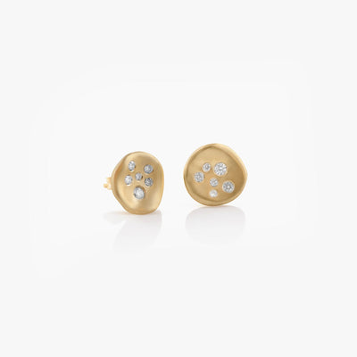 BABY MALAK ICE MINI ROUND EARRINGS