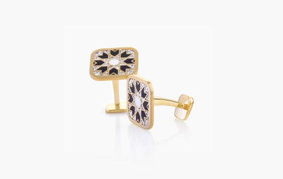BLAT BEIRUT STAR DIAMOND CUFFLINKS
