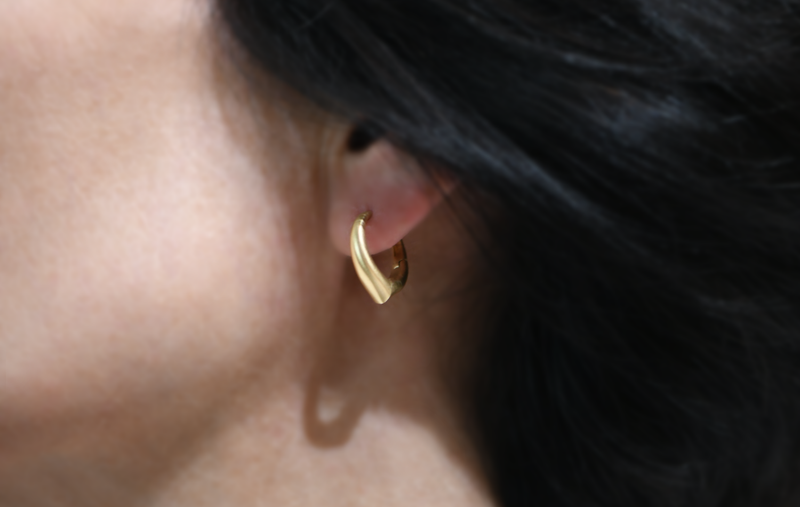 THE ARCH COURAGE MINI HOOP EARRINGS by Nada Ghazal - Earrings