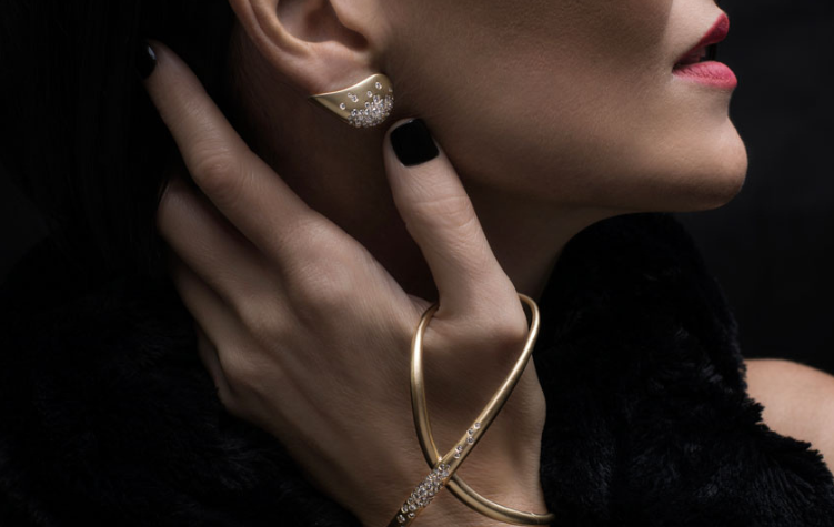 FUSE GLAMOUR SINGLE EARLOBE CHAMPAGNE