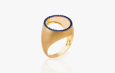 FREE ME ROUND SAPPHIRE RING