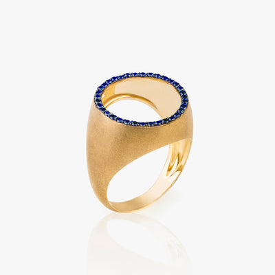 FREE ME ROUND SAPPHIRE RING