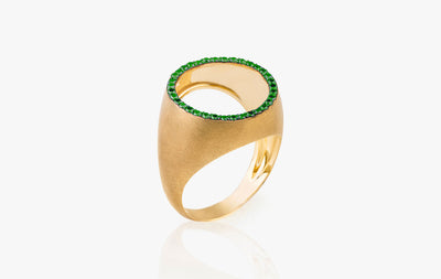 FREE ME ROUND TSAVORITE RING