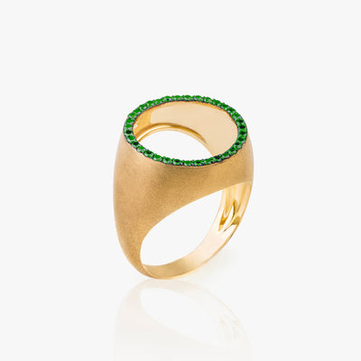 FREE ME ROUND TSAVORITE RING