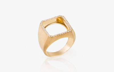 FREE ME DIAMOND SQUARE RING