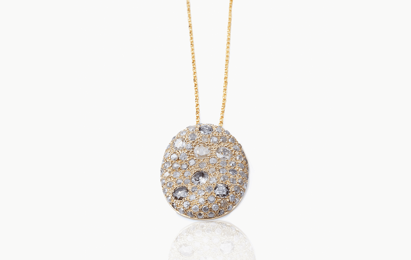 MALAK ICY OVAL NECKLACE