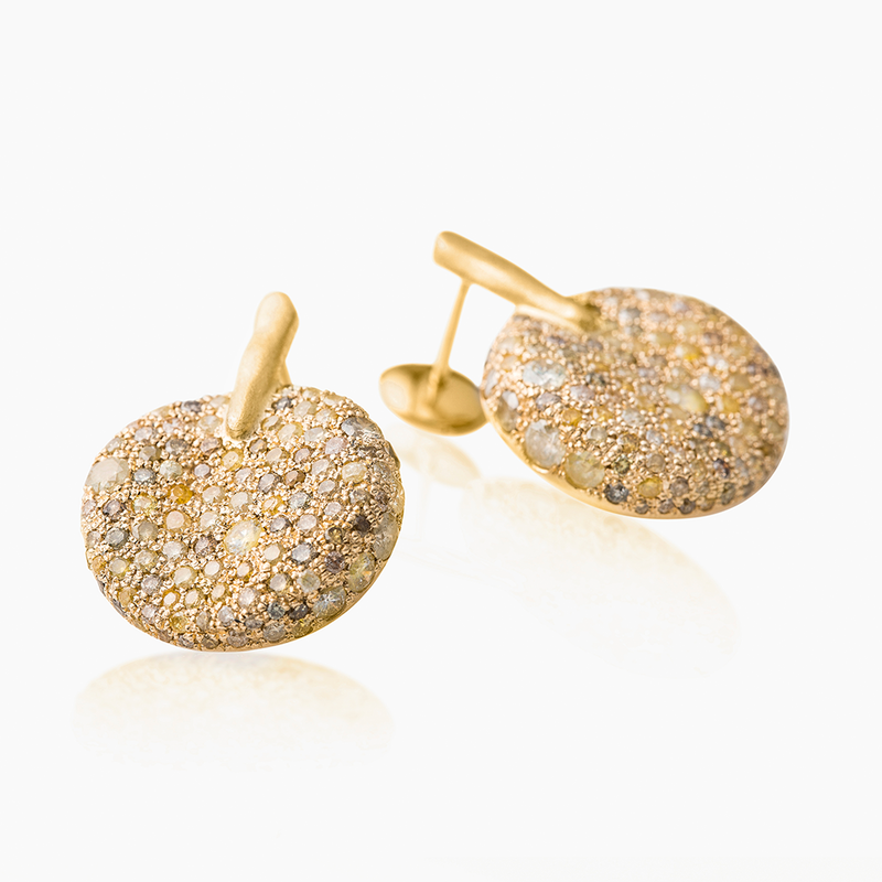 MALAK ICY ROUND EARRINGS