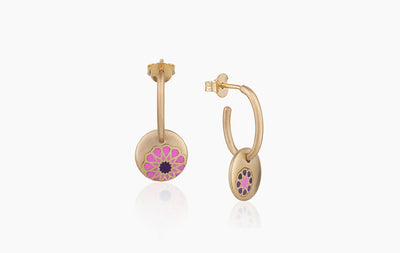 MY MUSE GLORY ENAMEL MINI DROP EARRINGS