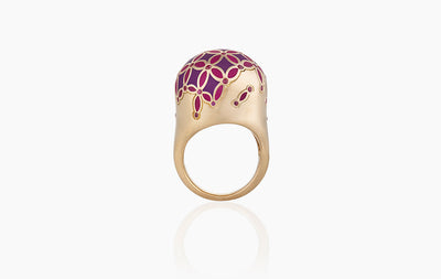 MY MUSE GLORY ENAMEL SMALL RING
