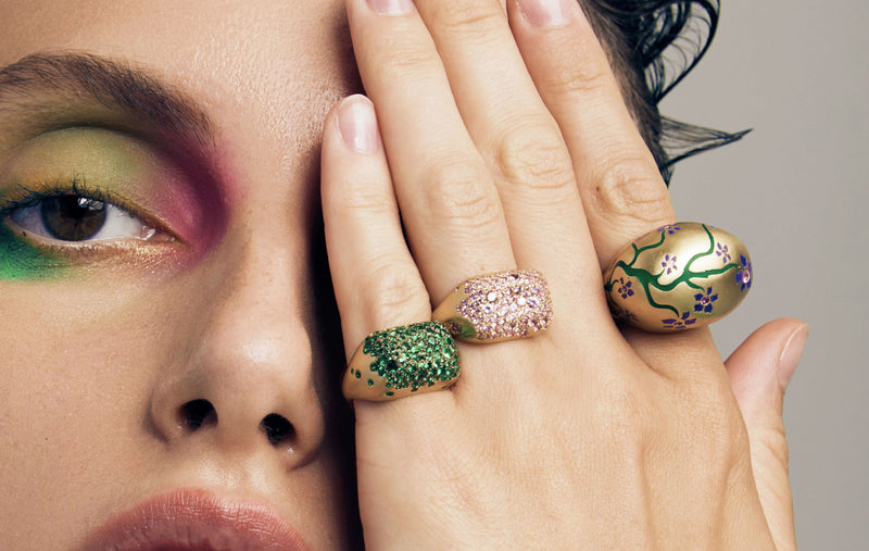 BABY MALAK ORIGINAL BONBON RECTANGLE RING