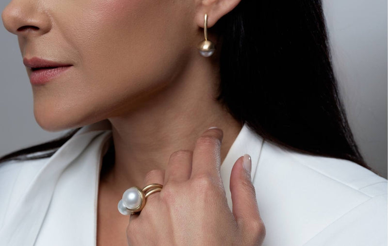 POP PEARL LONG EARRINGS