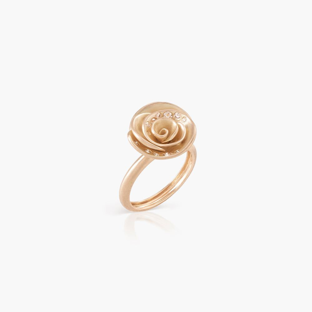 Pop Of Hope | Hand-Brushed Gold Jewelry with Diamond & Pearls