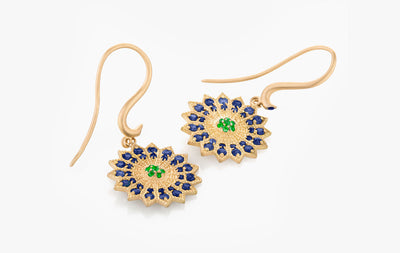 POWER OF LIGHT LOTUS FULL MINI EARRINGS