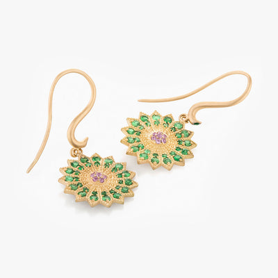 POWER OF LIGHT LOTUS FULL MINI EARRINGS
