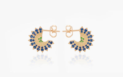 POWER OF LIGHT LOTUS FULL SMALL EARRINGS