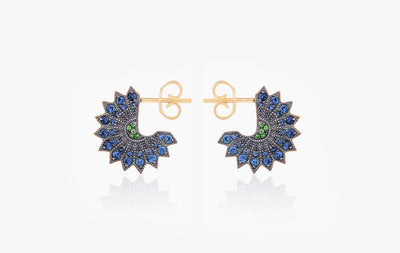 POWER OF LIGHT LOTUS FULL SMALL EARRINGS
