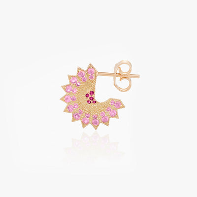 POWER OF LIGHT LOTUS FULL SMALL EARRINGS