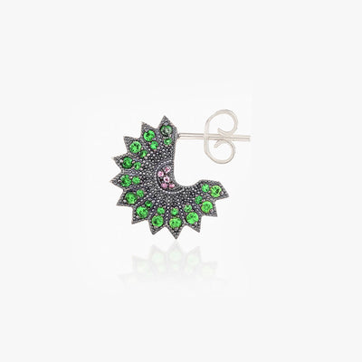 POWER OF LIGHT LOTUS FULL SMALL EARRINGS