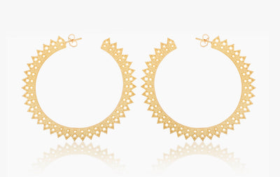 POWER OF LIGHT LOTUS STRIPE PURE EARRINGS
