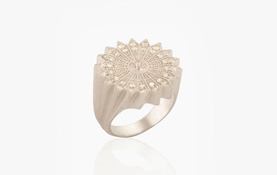 POWER OF LIGHT LOTUS FULL DIAMOND RING