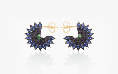 POWER OF LIGHT LOTUS FULL BIG EARRINGS