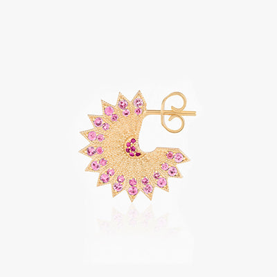 POWER OF LIGHT LOTUS FULL BIG EARRINGS